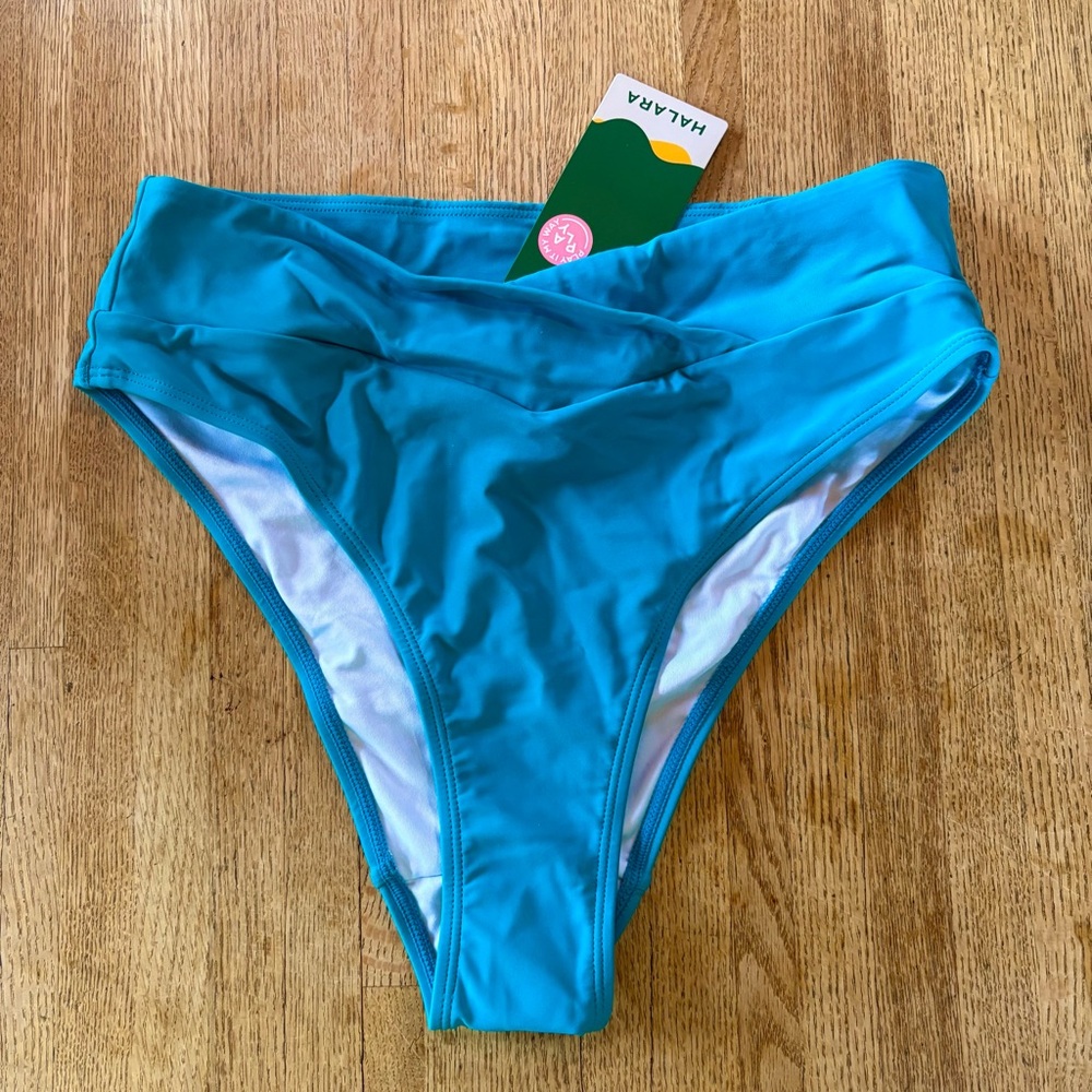 Halara Lake Blue Bikini Bottom